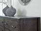 Montillan Queen Panel Bed with Mirrored Dresser, Chest and Nightstand at Towne & Country Furniture (AL) furniture, home furniture, home decor, sofa, bedding