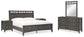 Montillan Queen Panel Bed with Mirrored Dresser and 2 Nightstands at Towne & Country Furniture (AL) furniture, home furniture, home decor, sofa, bedding