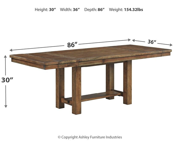 Moriville RECT Dining Room EXT Table at Towne & Country Furniture (AL) furniture, home furniture, home decor, sofa, bedding