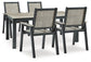 Mount Valley Outdoor Dining Table and 4 Chairs at Towne & Country Furniture (AL) furniture, home furniture, home decor, sofa, bedding