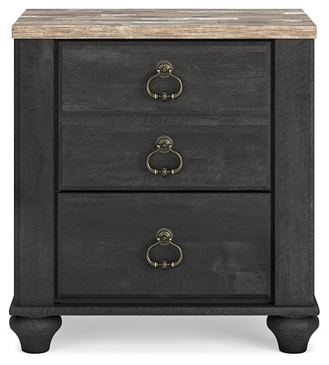 Nanforth Queen Panel Headboard with Mirrored Dresser, Chest and Nightstand at Towne & Country Furniture (AL) furniture, home furniture, home decor, sofa, bedding