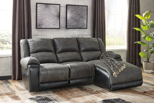 Nantahala 3-Piece Reclining Sectional with Chaise at Towne & Country Furniture (AL) furniture, home furniture, home decor, sofa, bedding