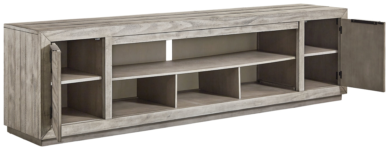 Naydell XL TV Stand w/Fireplace Option at Towne & Country Furniture (AL) furniture, home furniture, home decor, sofa, bedding