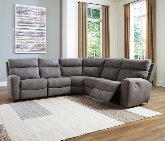 Next-Gen DuraPella 5-Piece Power Reclining Sectional at Towne & Country Furniture (AL) furniture, home furniture, home decor, sofa, bedding