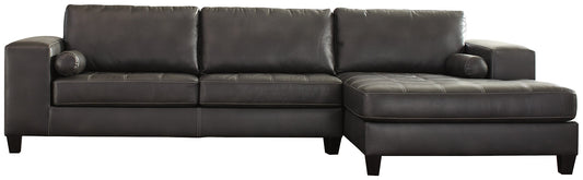 Nokomis 2-Piece Sectional with Chaise at Towne & Country Furniture (AL) furniture, home furniture, home decor, sofa, bedding