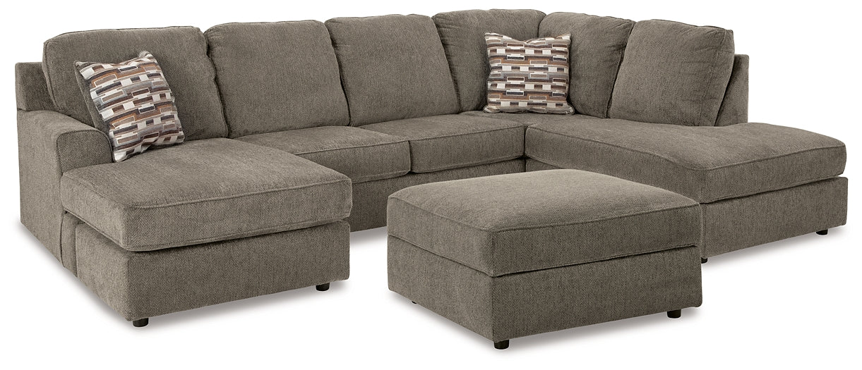 O'Phannon 2-Piece Sectional with Ottoman at Towne & Country Furniture (AL) furniture, home furniture, home decor, sofa, bedding