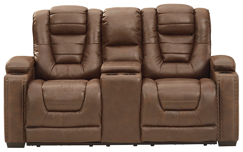 Owner's Box PWR REC Loveseat/CON/ADJ HDRST at Towne & Country Furniture (AL) furniture, home furniture, home decor, sofa, bedding