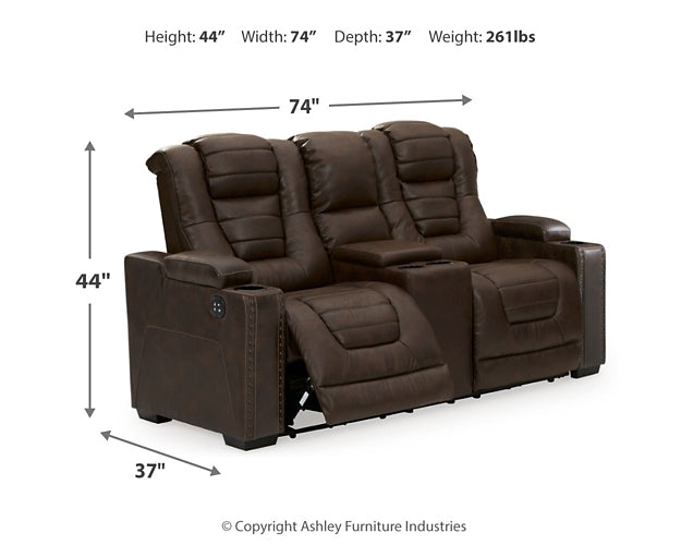 Owner's Box PWR REC Loveseat/CON/ADJ HDRST at Towne & Country Furniture (AL) furniture, home furniture, home decor, sofa, bedding