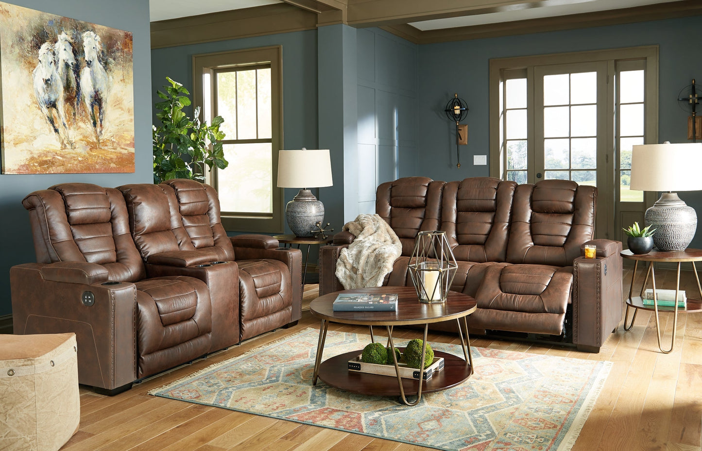 Owner's Box PWR REC Loveseat/CON/ADJ HDRST at Towne & Country Furniture (AL) furniture, home furniture, home decor, sofa, bedding