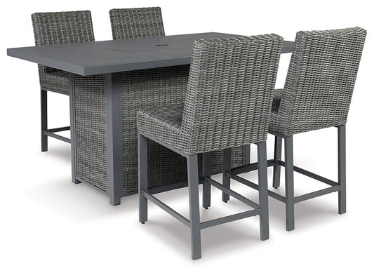 Palazzo Outdoor Counter Height Dining Table with 4 Barstools at Towne & Country Furniture (AL) furniture, home furniture, home decor, sofa, bedding