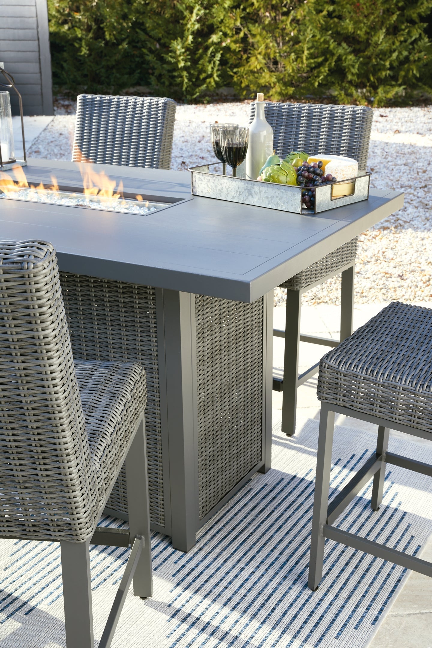 Palazzo Outdoor Counter Height Dining Table with 4 Barstools at Towne & Country Furniture (AL) furniture, home furniture, home decor, sofa, bedding