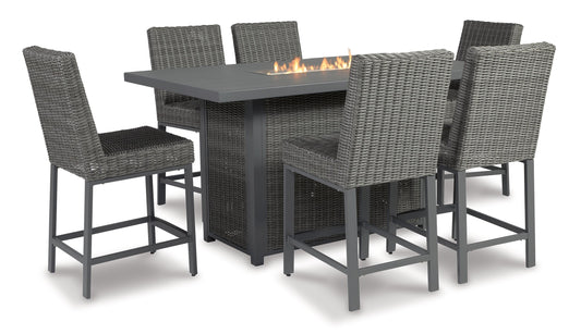 Palazzo Outdoor Fire Pit Table and 4 Chairs at Towne & Country Furniture (AL) furniture, home furniture, home decor, sofa, bedding