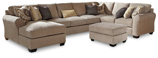 Pantomine 4-Piece Sectional with Ottoman at Towne & Country Furniture (AL) furniture, home furniture, home decor, sofa, bedding
