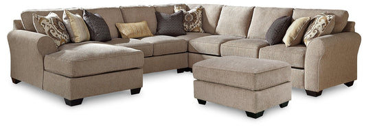 Pantomine 5-Piece Sectional with Ottoman at Towne & Country Furniture (AL) furniture, home furniture, home decor, sofa, bedding