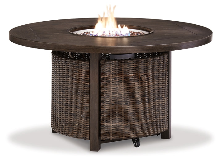 Paradise Trail Outdoor Fire Pit Table and 4 Chairs at Towne & Country Furniture (AL) furniture, home furniture, home decor, sofa, bedding
