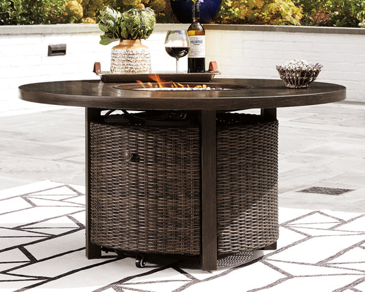 Paradise Trail Round Fire Pit Table at Towne & Country Furniture (AL) furniture, home furniture, home decor, sofa, bedding