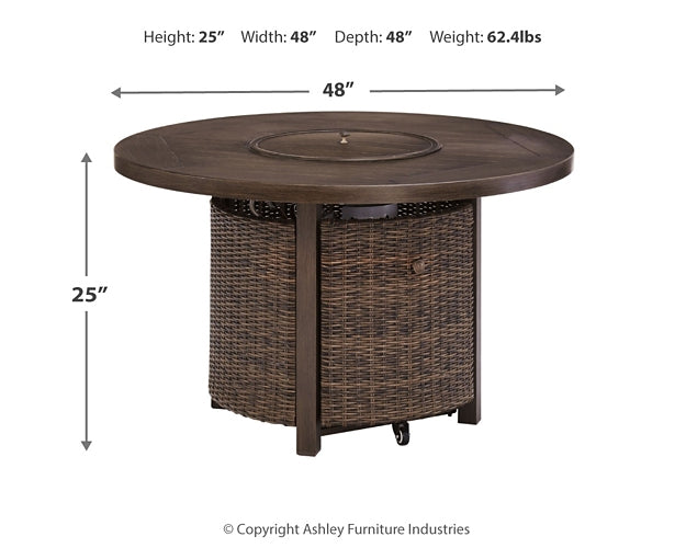 Paradise Trail Round Fire Pit Table at Towne & Country Furniture (AL) furniture, home furniture, home decor, sofa, bedding