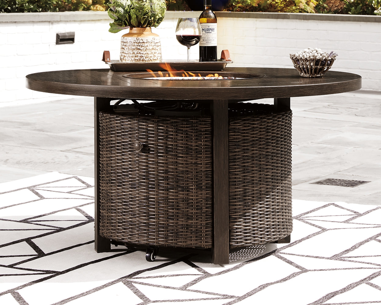 Paradise Trail Round Fire Pit Table at Towne & Country Furniture (AL) furniture, home furniture, home decor, sofa, bedding