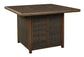 Paradise Trail Square Bar Table w/Fire Pit at Towne & Country Furniture (AL) furniture, home furniture, home decor, sofa, bedding