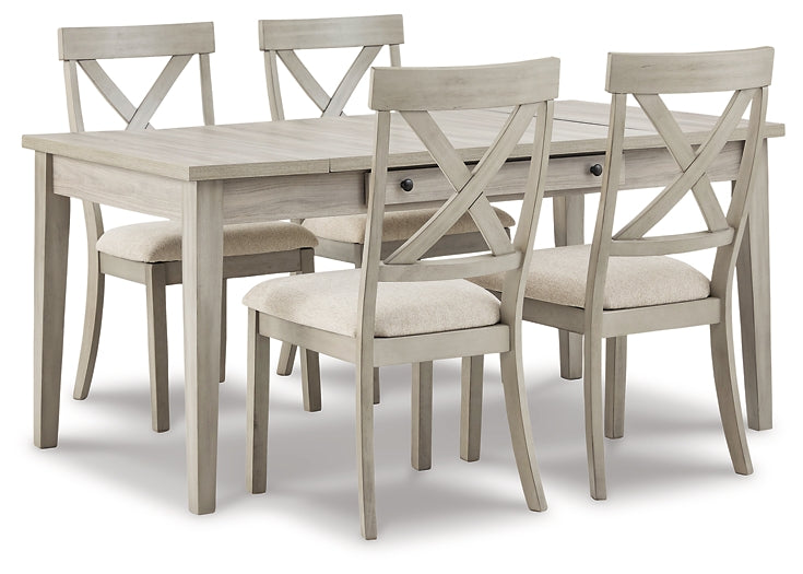 Parellen Dining Table and 4 Chairs at Towne & Country Furniture (AL) furniture, home furniture, home decor, sofa, bedding