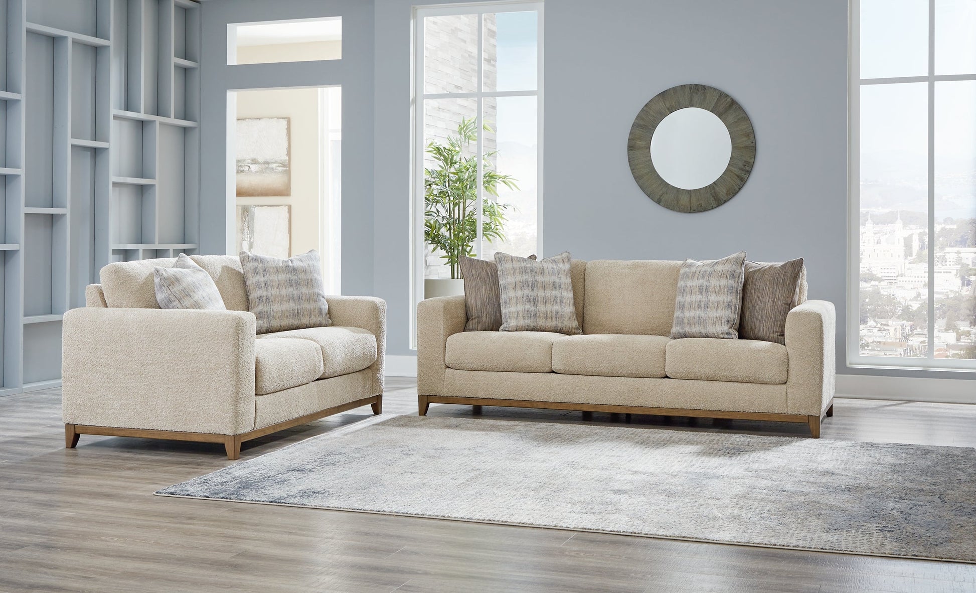 Parklynn Sofa, Loveseat, Chair and Ottoman at Towne & Country Furniture (AL) furniture, home furniture, home decor, sofa, bedding