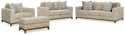 Parklynn Sofa, Loveseat, Chair and Ottoman at Towne & Country Furniture (AL) furniture, home furniture, home decor, sofa, bedding