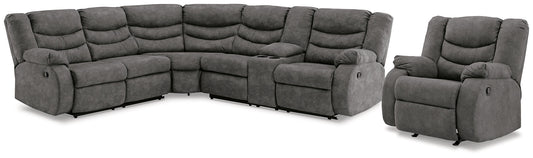 Partymate 2-Piece Sectional with Recliner at Towne & Country Furniture (AL) furniture, home furniture, home decor, sofa, bedding