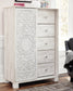 Paxberry Queen Panel Bed with Mirrored Dresser and Chest at Towne & Country Furniture (AL) furniture, home furniture, home decor, sofa, bedding