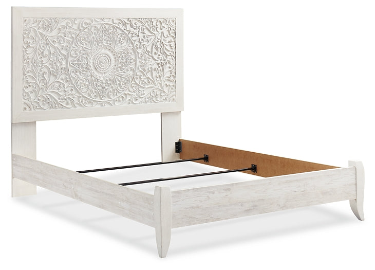 Paxberry Queen Panel Bed with Mirrored Dresser and Chest at Towne & Country Furniture (AL) furniture, home furniture, home decor, sofa, bedding