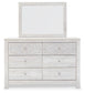 Paxberry Queen Panel Bed with Mirrored Dresser and Chest at Towne & Country Furniture (AL) furniture, home furniture, home decor, sofa, bedding