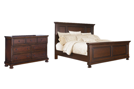 Porter California King Panel Bed with Dresser at Towne & Country Furniture (AL) furniture, home furniture, home decor, sofa, bedding