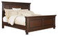 Porter California King Panel Bed with Mirrored Dresser, Chest and 2 Nightstands at Towne & Country Furniture (AL) furniture, home furniture, home decor, sofa, bedding
