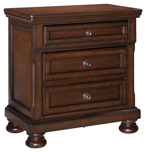 Porter California King Panel Bed with Mirrored Dresser, Chest and 2 Nightstands at Towne & Country Furniture (AL) furniture, home furniture, home decor, sofa, bedding
