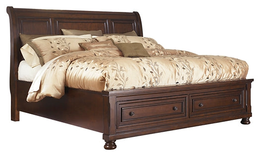 Porter California King Sleigh Bed with Mirrored Dresser and Chest at Towne & Country Furniture (AL) furniture, home furniture, home decor, sofa, bedding