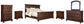 Porter Queen Panel Bed with Mirrored Dresser, Chest and 2 Nightstands at Towne & Country Furniture (AL) furniture, home furniture, home decor, sofa, bedding
