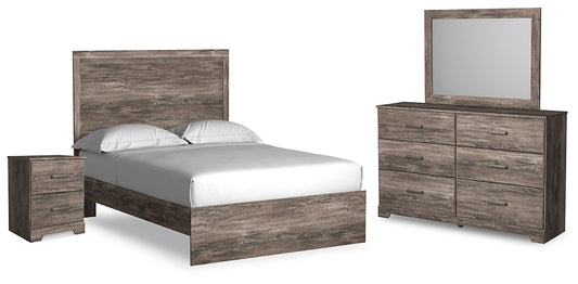 Ralinksi Full Panel Bed with Mirrored Dresser and Nightstand at Towne & Country Furniture (AL) furniture, home furniture, home decor, sofa, bedding