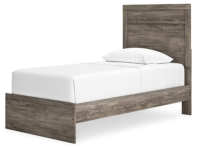 Ralinksi Twin Panel Bed with Mirrored Dresser and Chest at Towne & Country Furniture (AL) furniture, home furniture, home decor, sofa, bedding