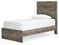 Ralinksi Twin Panel Bed with Mirrored Dresser and Chest at Towne & Country Furniture (AL) furniture, home furniture, home decor, sofa, bedding