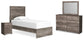 Ralinksi Twin Panel Bed with Mirrored Dresser and Nightstand at Towne & Country Furniture (AL) furniture, home furniture, home decor, sofa, bedding