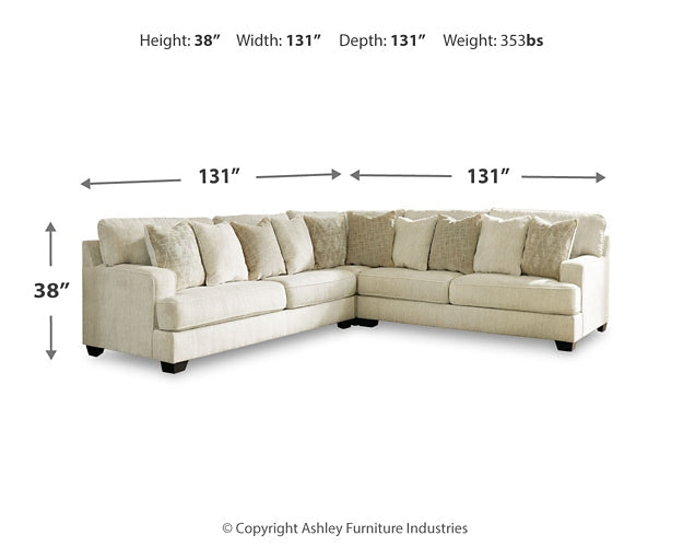 Rawcliffe 3-Piece Sectional at Towne & Country Furniture (AL) furniture, home furniture, home decor, sofa, bedding
