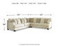 Rawcliffe 3-Piece Sectional at Towne & Country Furniture (AL) furniture, home furniture, home decor, sofa, bedding
