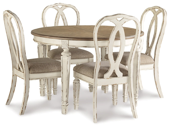 Realyn Dining Table and 4 Chairs at Towne & Country Furniture (AL) furniture, home furniture, home decor, sofa, bedding
