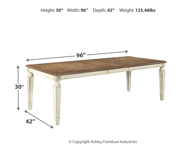 Realyn Dining Table and 4 Chairs at Towne & Country Furniture (AL) furniture, home furniture, home decor, sofa, bedding