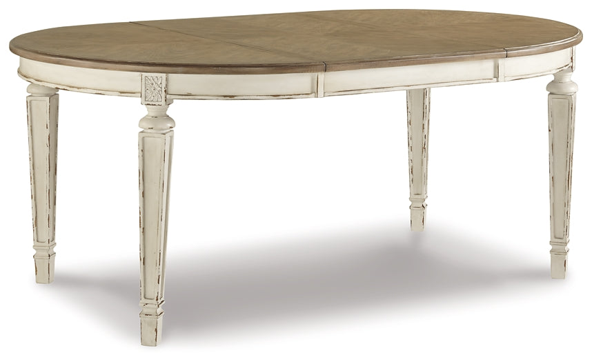Realyn Dining Table and 6 Chairs with Storage at Towne & Country Furniture (AL) furniture, home furniture, home decor, sofa, bedding