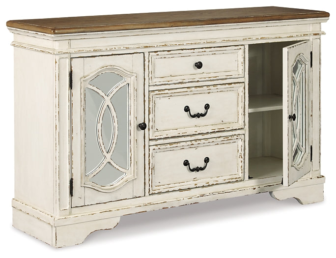 Realyn Dining Table and 6 Chairs with Storage at Towne & Country Furniture (AL) furniture, home furniture, home decor, sofa, bedding