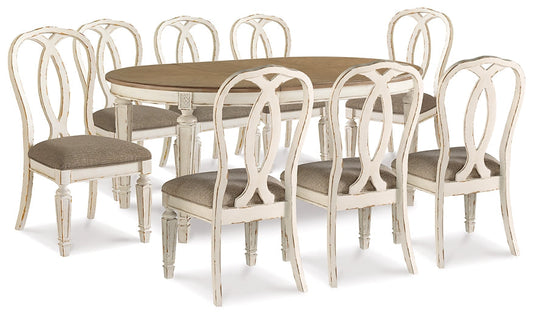 Realyn Dining Table and 8 Chairs at Towne & Country Furniture (AL) furniture, home furniture, home decor, sofa, bedding