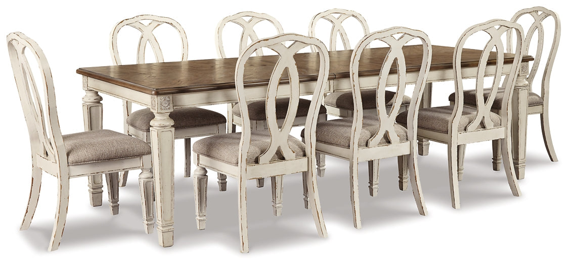 Realyn Dining Table and 8 Chairs at Towne & Country Furniture (AL) furniture, home furniture, home decor, sofa, bedding