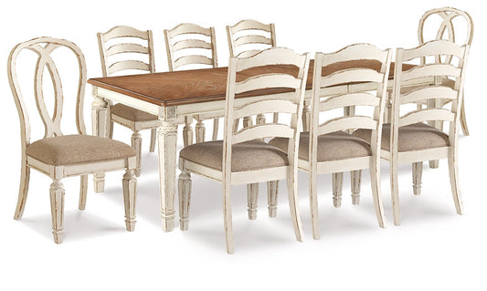 Realyn Dining Table and 8 Chairs at Towne & Country Furniture (AL) furniture, home furniture, home decor, sofa, bedding