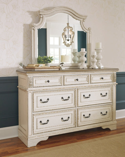 Realyn Dresser and Mirror at Towne & Country Furniture (AL) furniture, home furniture, home decor, sofa, bedding