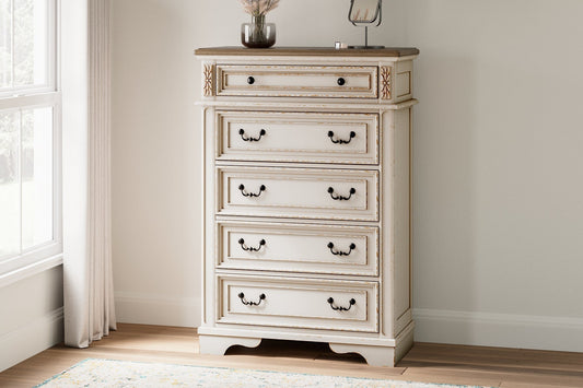 Realyn Five Drawer Chest at Towne & Country Furniture (AL) furniture, home furniture, home decor, sofa, bedding